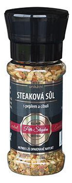 Kulinář Petr Stupka Steaková sůl 70g mlýnek na koření