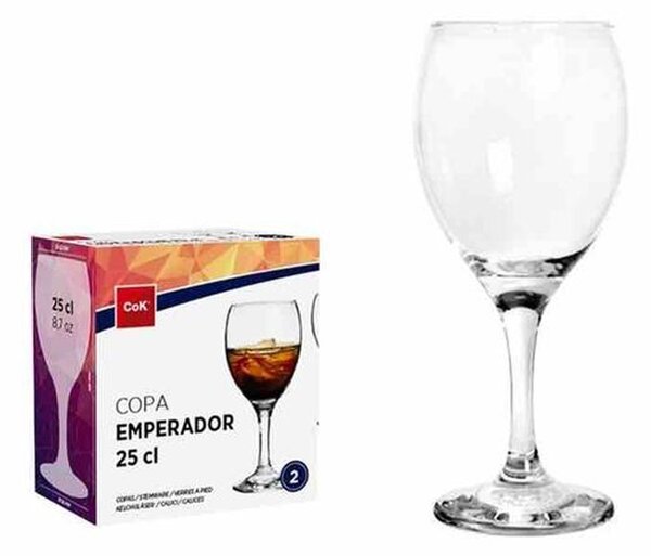 Cegeco Sklenice na víno CoK Emperador 250ml 2ks