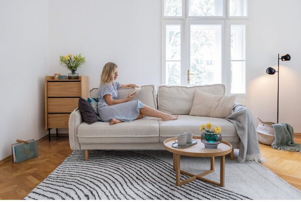 Zelená rozkládací pohovka z textilie bouclé 215 cm Patti – Bonami Selection