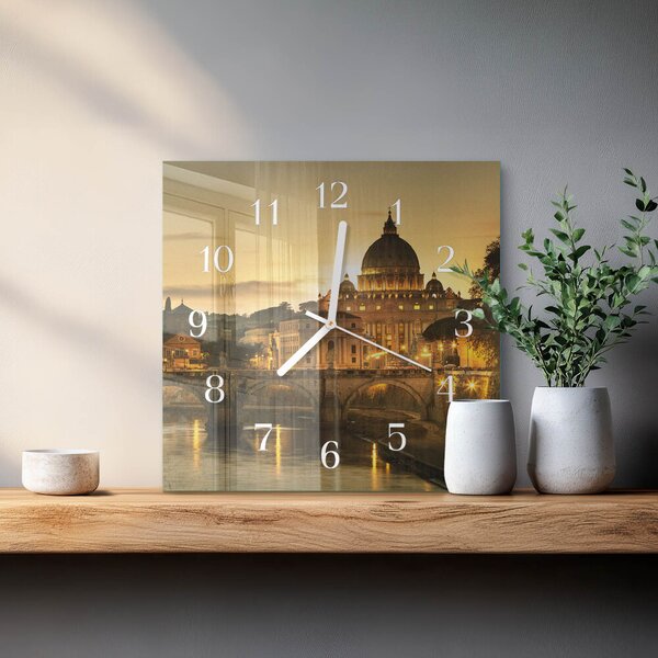 Skleněné hodiny Bazilika zskb-30x30-00086720