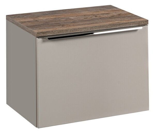 Comad Závěsná skříňka Santa Fe s deskou 60 cm taupe/dub santa fe vintage