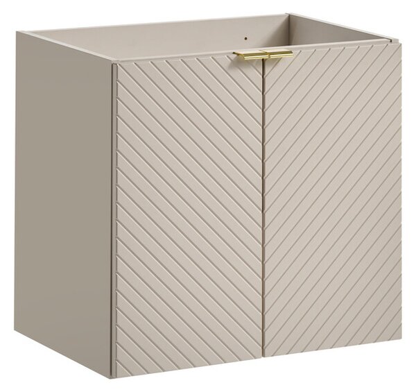 Comad Koupelnová sestava Viva Cashmere s deskou, umyvadlem a skříňkami 60 cm kašmírová/bílá