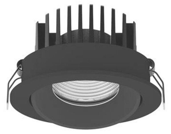 NOVA LUCE zapuštěné svítidlo BLADE černý hliník LED 12W 3000K 38st. IP65 výklopné 9232118