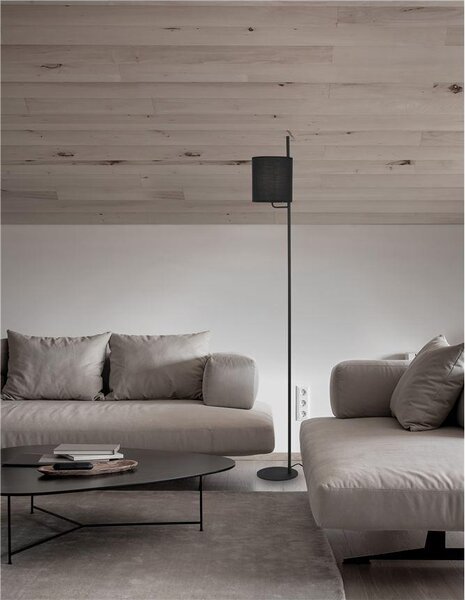Nova Luce Stojací lampa YAMA, vypínač na těle E27 1x12W Barva: Černá