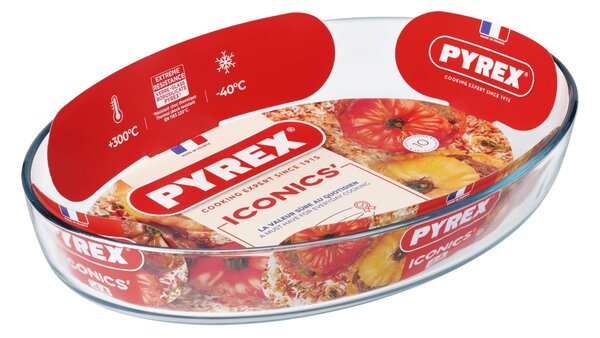 Skleněný pekáč PYREX 40x27cm/4,2l., borosilikát