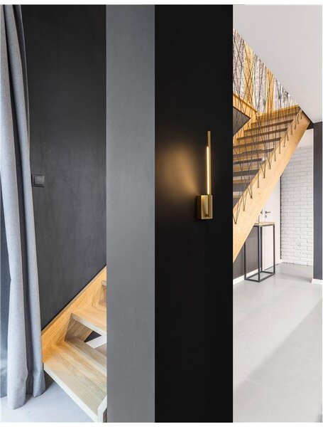 Nova Luce Nástěnné LED svítidlo RACCIO, 4.6W 3000K Barva: Zlatá