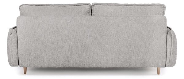 Šedá rozkládací pohovka z textilie bouclé 215 cm Patti – Bonami Selection