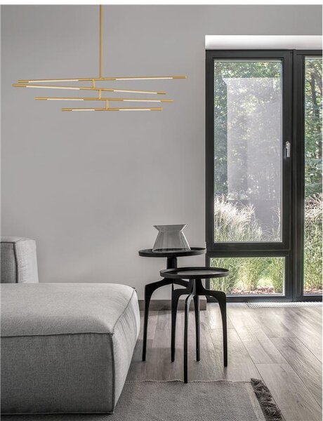Nova Luce Závěsné LED svítidlo RACCIO, 40W 3000K stmívatelné Barva: Černá