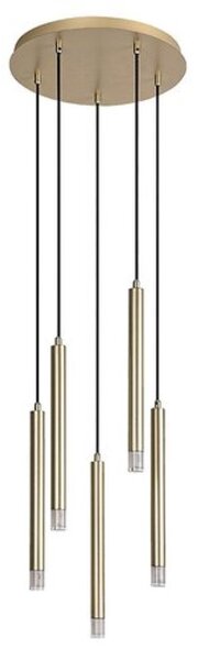 RABALUX 72361 Ramira závěsné svítidlo D360mm 5xG9 zlatá, průhledná