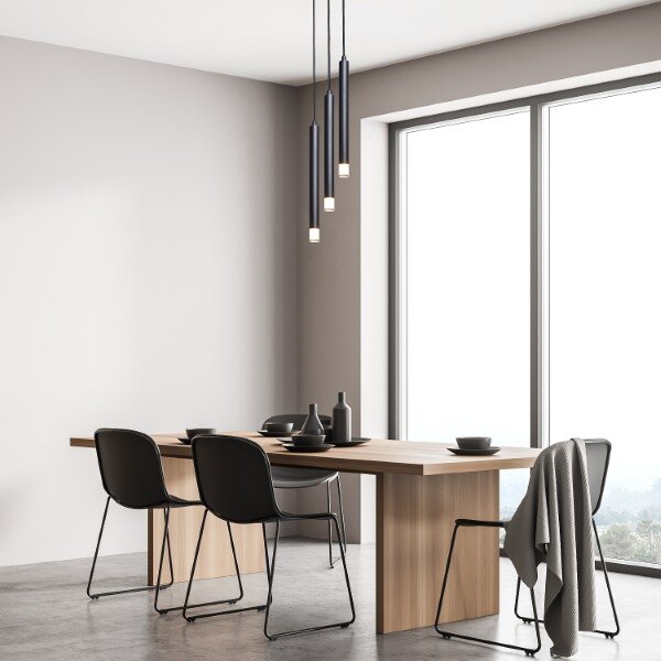 RABALUX 72358 Ramira závěsné svítidlo D250mm 3xG9 černá, průhledná