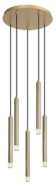RABALUX 72361 Ramira závěsné svítidlo D360mm 5xG9 zlatá, průhledná