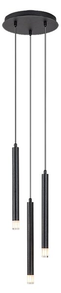 RABALUX 72358 Ramira závěsné svítidlo D250mm 3xG9 černá, průhledná