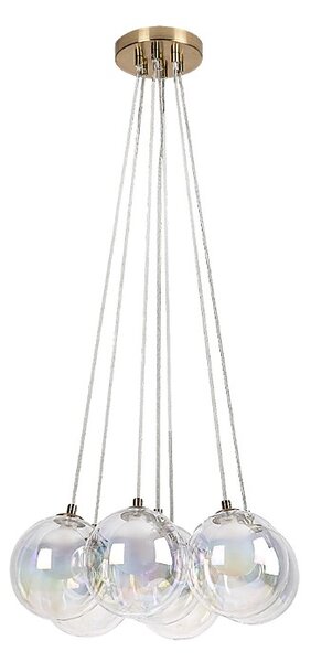 RABALUX 72304 Rosehip závěsné svítidlo D450mm 7xG9 champagne, vícebarevná