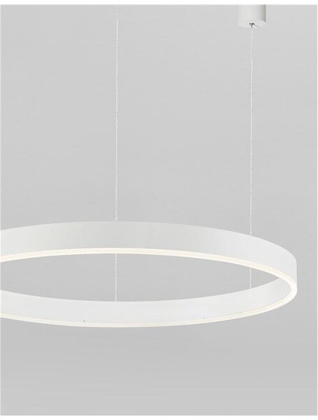 Nova Luce Závěsné LED svítidlo MOTIF, ø 100cm, 55W 3000K stmívatelné Barva: Mosaz