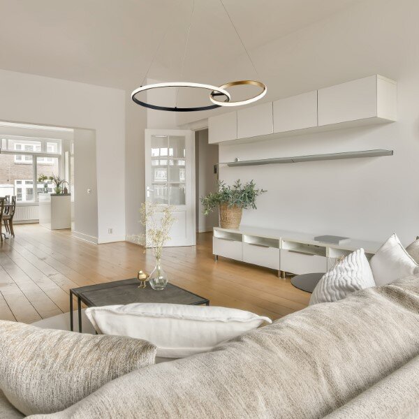 RABALUX 72296 Emilion závěsné svítidlo LED 36W/2150lm 4000K černá, zlatá, bílá