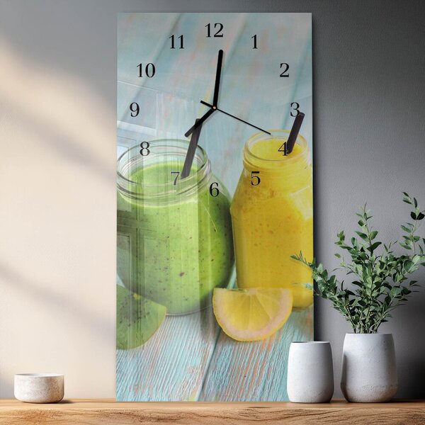 Skleněné hodiny vertikální Koktejly zsppc-30x60-00183178
