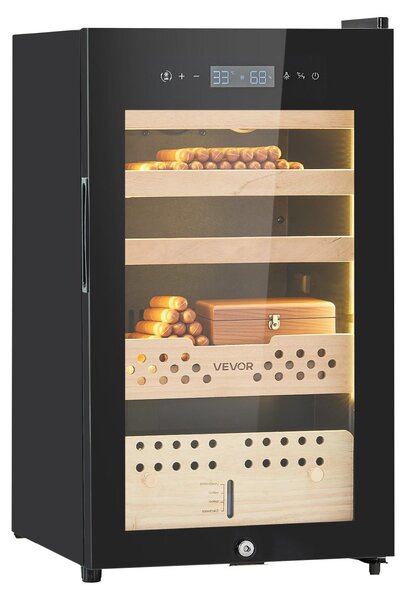 Vevor JC-70, erná, 5 zásuvka/zásuvek, 15 - 22 °C, 450 mm, 420 mm, 745 mm