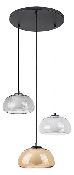 RABALUX 72276 Elowen závěsné svítidlo D400mm 3xG9 černá, vícebarevná