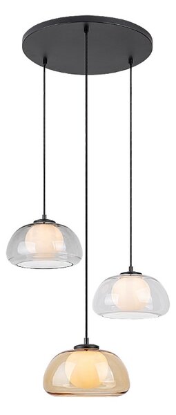 RABALUX 72276 Elowen závěsné svítidlo D400mm 3xG9 černá, vícebarevná