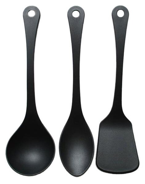 Toro Sada plastového náčiní KITCHISIMO Nero 3ks