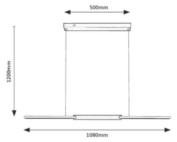 RABALUX 72231 Sindri závěsné svítidlo LED 36W/2050lm 3000+4000K černá, bílá, DIP switch