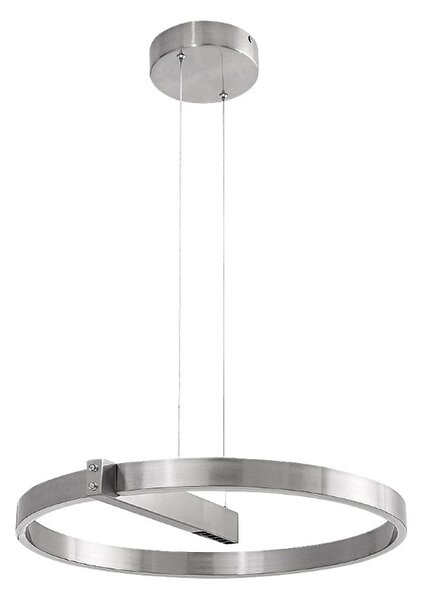 RABALUX 72222 Thrac závěsné svítidlo D600mm LED 34W/1700lm 4000K kartáčovaný hliník, bílá, ON/OFF