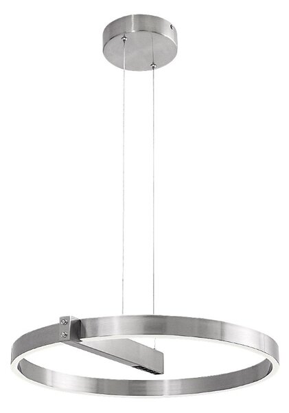 RABALUX 72222 Thrac závěsné svítidlo D600mm LED 34W/1700lm 4000K kartáčovaný hliník, bílá, ON/OFF