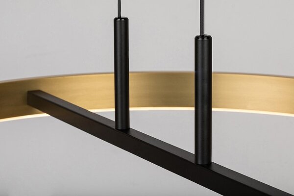 RABALUX 72221 Thric závěsné svítidlo D600mm LED 42W/3500lm 3000K černá, zlatá, bílá