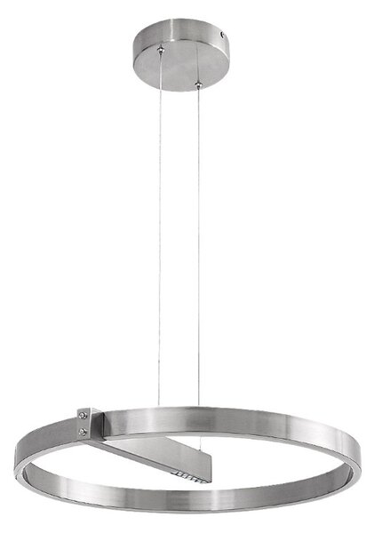 RABALUX 72222 Thrac závěsné svítidlo D600mm LED 34W/1700lm 4000K kartáčovaný hliník, bílá, ON/OFF