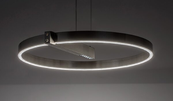 RABALUX 72222 Thrac závěsné svítidlo D600mm LED 34W/1700lm 4000K kartáčovaný hliník, bílá, ON/OFF