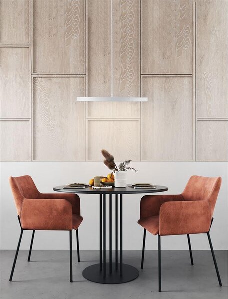 Nova Luce Závěsné LED svítidlo ANDROMEDA, 40cm, 30W stmívatelné Barva: Černá