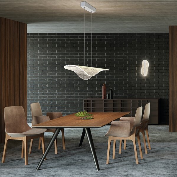 Mantra 7766 Bianca, moderní bílé závěsné svítidlo LED 40W 3000K, délka 73cm