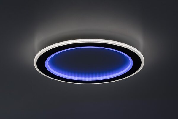 RABALUX 71406 Golwen stropní svítidlo D450mm LED 22W/1550lm 3000-6500K černá, bílá, stmívatelné, dálkový ovladač