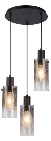 RABALUX 72038 Fumea závěsné svítidlo D340mm 3xE27 černá, kouřová