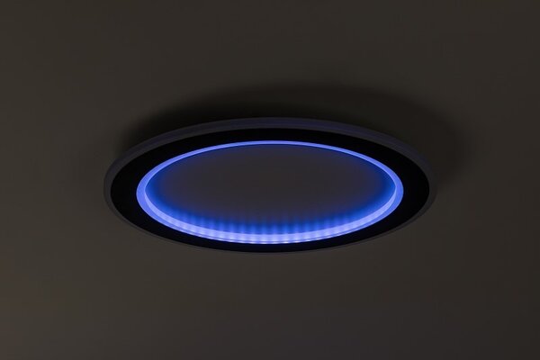 RABALUX 71406 Golwen stropní svítidlo D450mm LED 22W/1550lm 3000-6500K černá, bílá, stmívatelné, dálkový ovladač