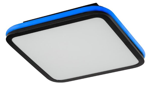 RABALUX 71399 Serkan stropní svítidlo LED 43W/2600lm 3000-6500K černá, bílá, stmívatelné, dálkový ovladač