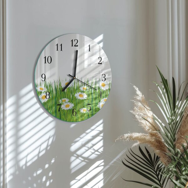 Skleněné nástěnné hodiny Sedmikráska zsoc-fi30-00172576