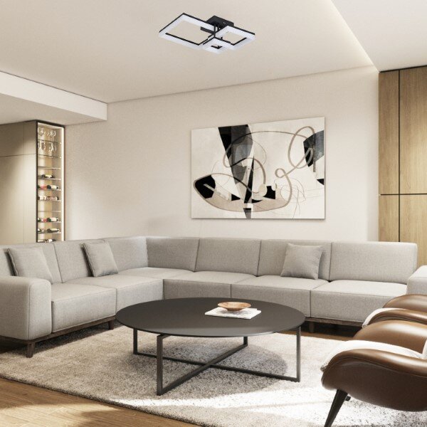 RABALUX 71386 Amilia stropní svítidlo LED 22W/2070lm 3000+4000+6500K černá, bílá