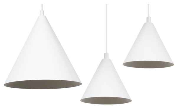 Závěsné svítidlo Soho Spider, 3x bílé kovové stínítko, (fi 14cm)