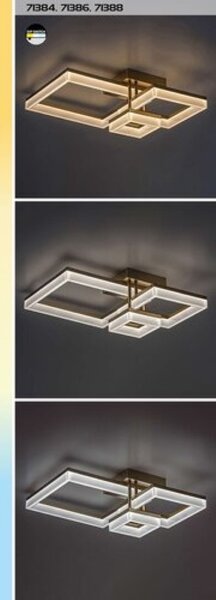 RABALUX 71384 Amilia stropní svítidlo LED 22W/2380lm 3000+4000+6500K zlatá, bílá