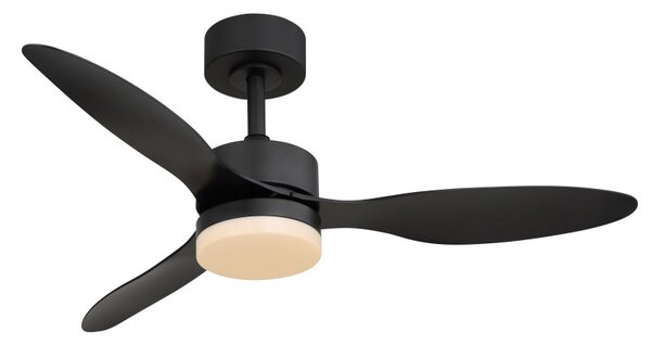 GLOBO 03608 BLACKWELL stropní ventilátor se světlem D1060mm LED 20W 1650/800lm 2700-6500K černá, časovač, dálkový ovladač