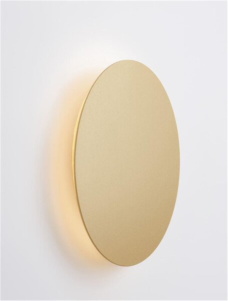 Nova Luce Nástěnné LED svítidlo CYRCLE, 12W 3000K Barva: Zlatá