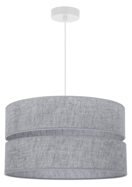 Závěsné svítidlo Jen, 1x šedé textilní stínítko, (fi 40 cm), w