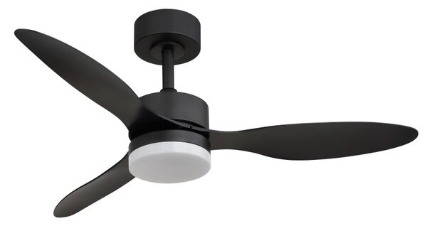 GLOBO 03608 BLACKWELL stropní ventilátor se světlem D1060mm LED 20W 1650/800lm 2700-6500K černá, časovač, dálkový ovladač