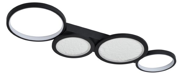 RABALUX 71379 Aranis stropní svítidlo LED 40W/2300lm 3000-6500K černá, bílá, stmívatelné, dálkový ovladač