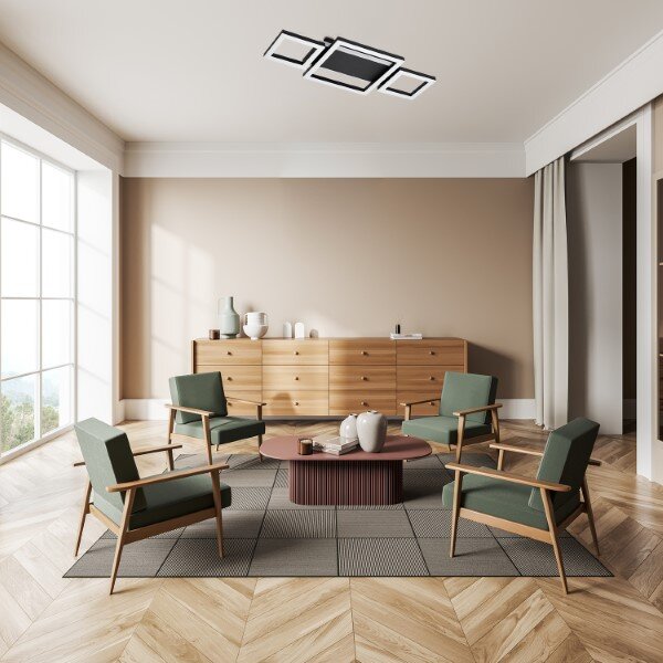 RABALUX 71374 Donya stropní svítidlo LED 24W/1500lm 4000K černá, bílá
