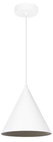 Závěsné svítidlo Soho, 1x bílé kovové stínítko, (fi 25cm)