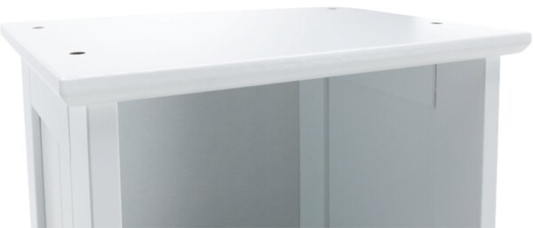 KONDELA Vysoká skříňka, bílá, ATENE TYP 1