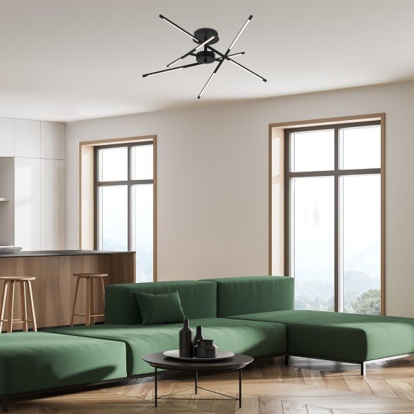RABALUX 71338 Henli2 stropní svítidlo LED 40W/2800lm 3000K černá, bílá