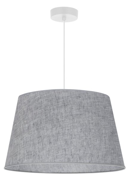 Závěsné svítidlo Jen, 1x šedé textilní stínítko, (fi 44 cm), w
